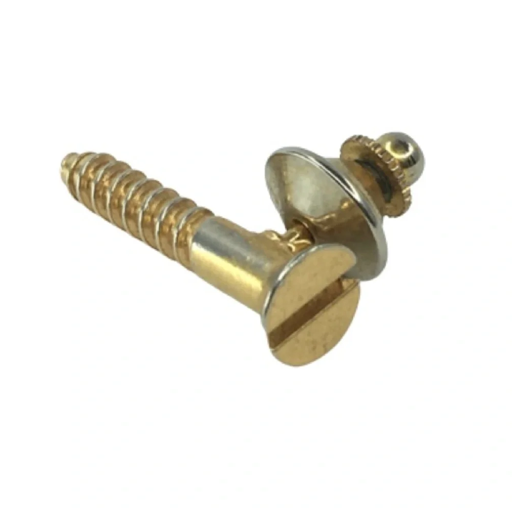 Men’s Tie Tack Gold Tone Screw Unique Tool Handyman Builder Carpenter Gift VTG